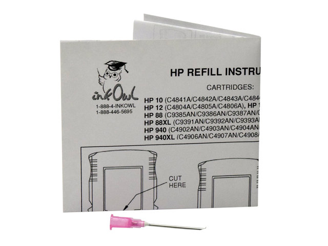 Refilling Tool for HP 10, 11, 12, 13, 18, 38, 82, 84, 85, 88, 88XL, 940, 940XL Original Cartridges